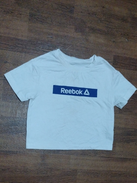 Reebok Other - Reebok White Kids Tee with Navy Logo Bar